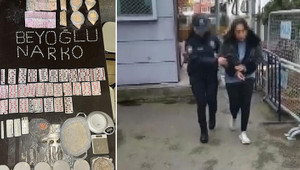 Beyoğlu'ndaki baskında 3.5 kilogram uyuşturucu madde ve 6 bin uyuşturucu hap ele geçirildi