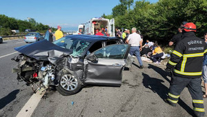 Anadolu Otoyolu'nda zincirleme kaza: 13 yaralı