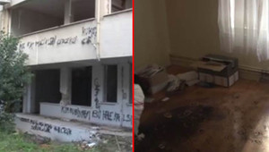 Yıkılmayı bekleyen binaya defalarca hırsız girdi