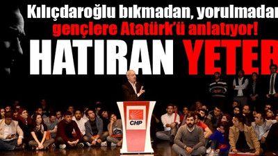 CHP Lideri 10 Kasım'ı gençlerle andı