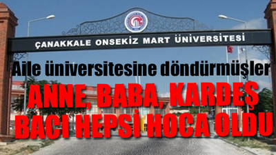 Çanakkale Onsekiz Mart Üniversitesi torpil skandalı!