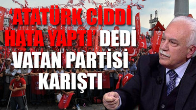 Doğu Perinçek Atatürk'ü eleştirdi, Vatan Partisi karıştı!
