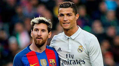 Ronaldo ile Messi dudak dudağa