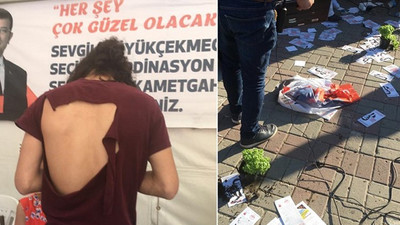 Büyükçekmece'de CHP'nin seçim çadırına saldırı