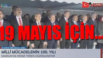 Erdoğan, Kılıçdaroğlu ve Bahçeli yan yana...