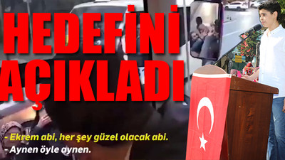 İmamoğlu'na 'her şey çok güzel olacak' diyen Berkay Atatürk'ün Gençliğe Hitabesi'ni okudu