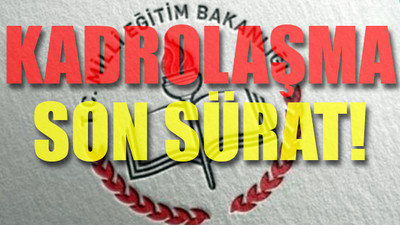 MEB 'tezgaha' talimat verdi: DEVAM!