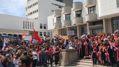 ODTÜ'de boykota akademisyenler de katıldı