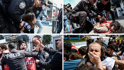 Taksim'e çıkmak isteyenlere müdahale edildi: 127 kişi gözaltında