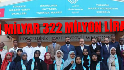 AKP Maarif Vakfı'na para yağdırıyor