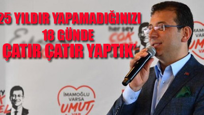 İmamoğlu’ndan Yıldırım’a: Ya sen kimsin? Hangi sıfatla indirim yaptın?