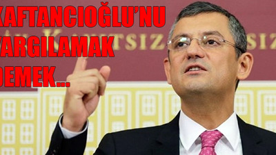 Özgür Özel: Kaftancıoğlu, İstanbul'un kazanılmasına göstermiş olduğu katkılardan dolayı yargılanmaktadır!