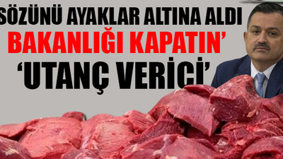 Tarım Bakanı'na 'ithal et' hatırlatması