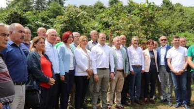CHP çiftçi için fındık direnişinde