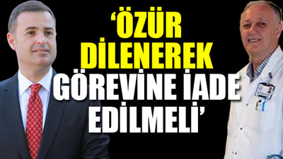 CHP'li Akın, görevden alınan başhekime sahip çıktı