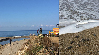 Dere yatağı değiştirildi: Caretta caretta yavruları ölüyor!
