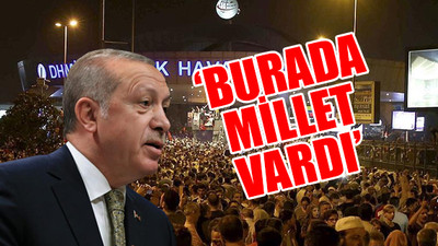 Erdoğan, Atatürk Havalimanı'nda