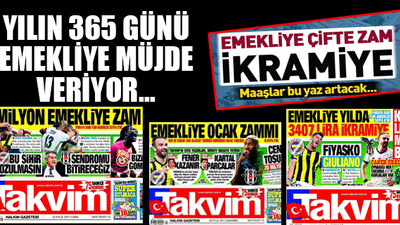 Takvim gazetesi, emekliyle alay mı ediyor?