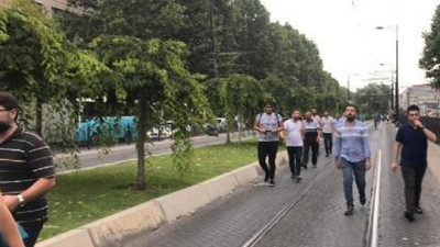 Tramvay hattında arıza