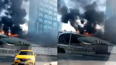 Zincirlikuyu'da büyük yangın