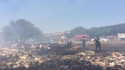 20 dönüm makilik alan yandı