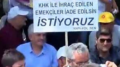 Bakanlığa yürümek isteyen gruba biber gazı!