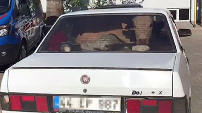 Dur ihtarına uymayan aracın arkasında bakın ne çıktı!