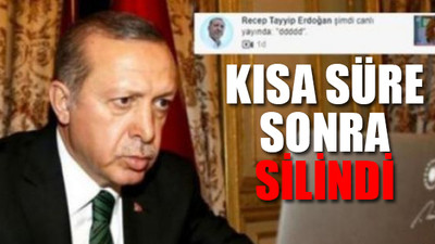 Erdoğan'ın hesabından tuhaf canlı yayın: Hangimiz sevmedik...