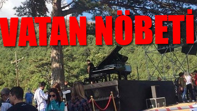 Fazıl Say Kaz Dağları'nda ağaç katliamına 'dur' demek için piyano başında