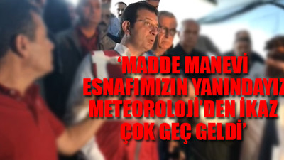 İmamoğlu selin vurduğu Eminönü'nde...