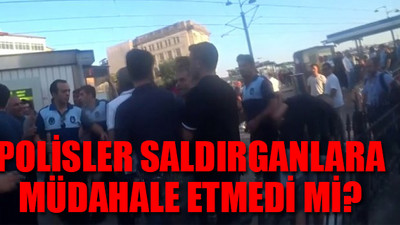Karaköy'de zabıtalara sopayla saldırdılar