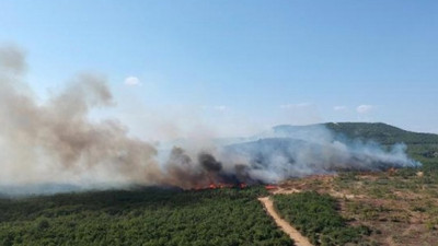 Keşan'daki orman yangını 12 saatte söndürüldü