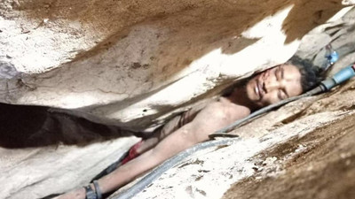 Mağarada kayaların arasına sıkıştı, 4 gün sonra kurtarıldı