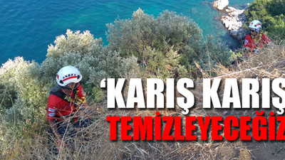 Marmaris'te AKUT çevreyi temizliyor