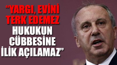 Muharrem İnce'den barolara destek!