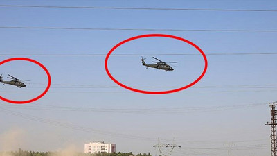 Sınırda, ABD askeri helikopterlerinden hareketlilik