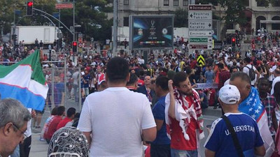 Süper Kupa maçı öncesi Taksim'de cam bardak yasağı