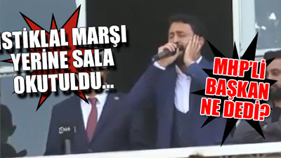 Düşman işgalinden kurtuluş töreninde İstiklal Marşı ayıbı