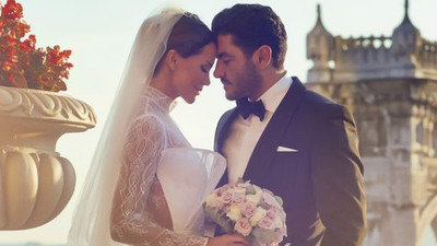 Ebru Şallı, Çırağan Sarayı'nda evlendi