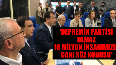Ekrem İmamoğlu: Deprem milli meseledir