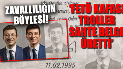 İmamoğlu'nu faceapp'ta gençleştirip, adına belge düzenlediler!