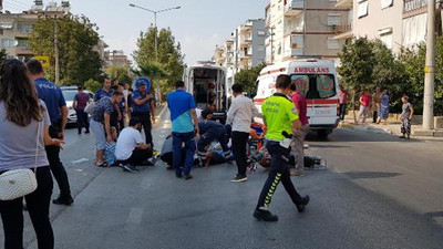 Otomobil ile motosiklet çarpıştı: 2 yaralı