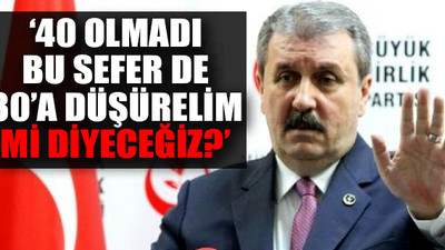 '50+1' tartışmasına Destici de katıldı