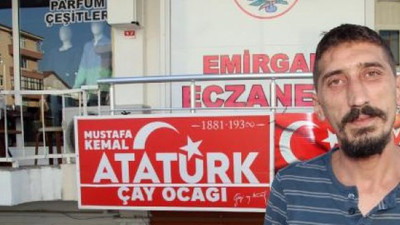 'Atatürk’ün ismi yaşasın' diye, çay ocağının ismini 'Mustafa Kemal Atatürk' koydu
