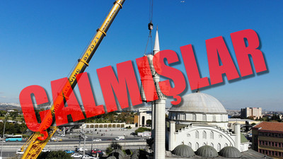 Avcılar'da depremde yıkılan minarede malzemeden çalmışlar