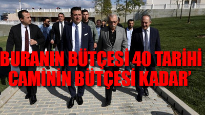Ekrem İmamoğlu Çamlıca Camisi'ni gezdi