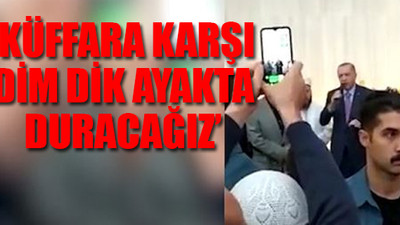 Erdoğan, Çamlıca Camisi’nde cemaate seslendi