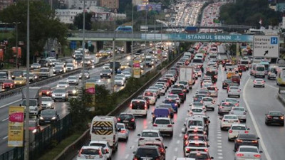 İstanbul'da yağmur trafiği