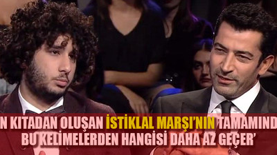 İstiklal Marşı sözleri! Kim Milyoner Olmak İster’de milyonluk soru!