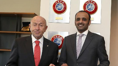 Katar Büyükelçisi Al-Shafi'den TFF Başkanı Nihat Özdemir'e ziyaret